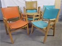 6 chaises d'école vintage Henderson