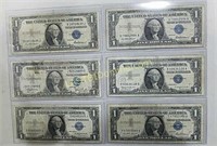 3 - 1935 & 3 - 1957 $1 Silver Certificates