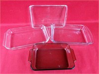 Four Glass Baking Dishes