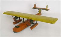 Folk Art Wooden Airplane