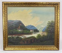 19th c. Hudson River School, Landscape