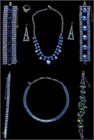 Jewelry Rhinestone Costume Necklace, Bracelets +