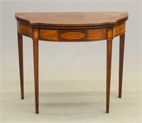 19th c. Hepplewhite North Shore Card Table