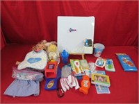 New Baby Items, Doll, Kids White Board, Uno Game