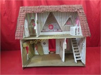 Vintage Wooden Doll House