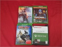 Xbox One Games 4pc lot