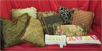 High Quality Accent Cushions 11pc lot