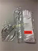 3 pc Princess Set - Crown, Wand & Gloves