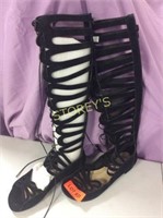 Women's High Laced Sandals - Size 8