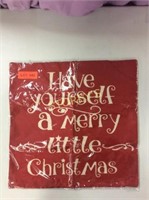 Throw Pillow Cover "Have Yourself a Merry Little
