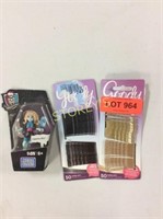 3 pc - Monster High Toy & 2-50 Bobby Pins