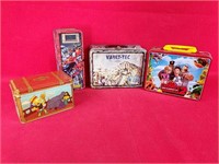 Lunchboxes and Cartoon Tins