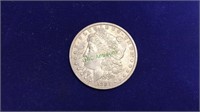 1 US morgan silver dollar , 1881, but someone has