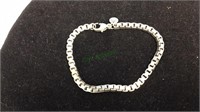 Marked 925 Tiffany & Co box link bracelet 7 1-2