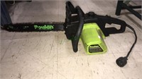 Poulan 16 inch electric chainsaw, tested and