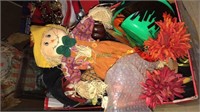 Box lot of Halloween decorations including