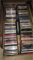 Large box of CDs including Christmas, read hot