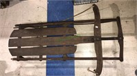Vintage flying arrow snow sled with the flat