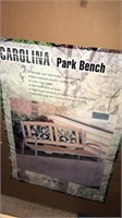 Carolina park bench, durable cast iron frame