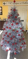 66 inch tall aluminum Christmas tree with the