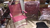 Set of four brand new folding chairs with arms,