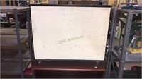 Vintage bright light roll up screen with the