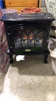 Crofton electric fireplace heater with a built-in