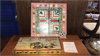 Junior combination game board by Milton Bradley,