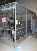 Wire Mesh Security Cage, Approx. 10' x 15' x 8'T