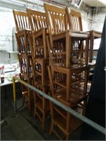 WOODEN CHAIRS (SHOWS WEAR) X12