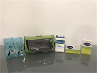Soap,travel bag and more