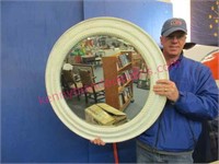 large round white mirror - 31in diameter