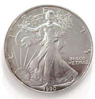 1990 American 1-oz Silver Eagle Dollar