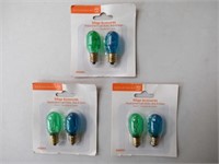 Lot Of 3 Double Pack Replacement Christmas Lights