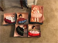 5 Madam Alexander Dolls