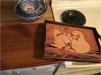 2 Wooden Trays
