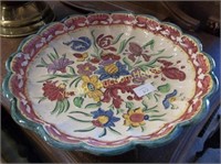 Large Hand Painted Centerpiece Bowl