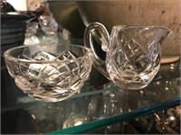 Waterford Lead Crystal Cream and Sugar