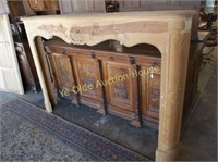 Custom Normandie Pine Fireplace Mantel from