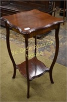 Pretty Cherry Finished Two Tier Window Table