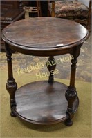 Rough French Farmhouse Two Tier Window Table