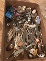 Stainless Flatware and misc Box Lot