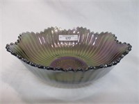 Imperial 8" Smoke Smooth Rays flared bowl