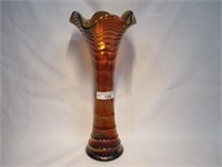 Imperial Amber 11" Ripple Vase