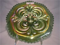 Imperial 9" Green Scroll embossed Plate