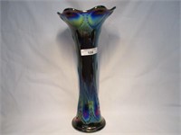 Imperial 11" Purple Beaded Bullseye Vase