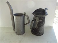 Pair of Oil Pitchers