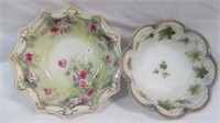 RS Prussia 9" & 11" Floral Bowls