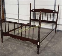 Antique Full Poster Wooden Bed