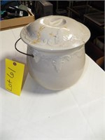 Vintage Crock with lid and handle